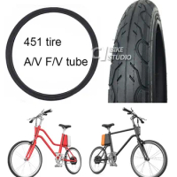 451 size tire for C1 bike 20 inch tire with F/V A/V tube 451 bicycle tire