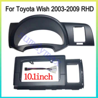 10.1 inch 2DIN Car DVD Android GPS Frame Fascia Decoder For Toyota wish 2003-2009 Android Radio Dash Fitting Panel Kit