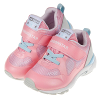 【布布童鞋】Moonstar日本3E寬楦粉色光澤感兒童機能運動鞋(I0K154G)