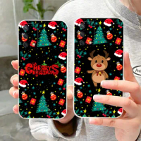 Clear Phone Case For OPPO A97 A96 A95 A94 A93 A92S A74 A72 A57 A55 A54 A32 5G Case Funda Shell Merry Christmas Gift Santa Claus