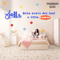 (Pre-order 8-15 วัน) MAISON&CO. ชุดห้องนอน เตียง 5ฟุต รุ่น Basic & ตู้เสื้อผ้าบานเปิด รุ่น Solla + โ