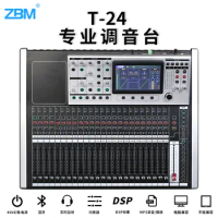 T-24-Channel Five-Segment Balanced Digital Mixer Broadcast Studio Effector USB Bluetooth MP3 Audio Mixer