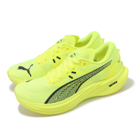 Puma 慢跑鞋 Deviate Nitro 3 男鞋 螢光綠 黑 雙層中底 氮氣 碳板 輕量 運動鞋 30970714