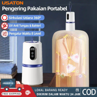 Mesin Pengering Pakaian Portabel Mini 400W Pemanas Pengering Pakaian Lipat Listrik Pengering Otomati