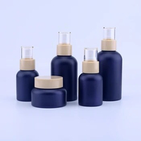 40ml 100ml 120ml Black Glass Emulsion Refillable Ointment Bottles 50g Empty Cosmetic Jar Pot Face Cream Container 100pcs