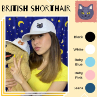 UNISEX Topi baseball wanita pria lucu patch kucing BRITISH SHORTHAIR - Baseball cap Baseball Hat pat