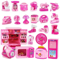Miniature Household Appliances Kitchen Toys Children Pretend To Play House Kitchen Accessories Toaster Girls Early Education Toy