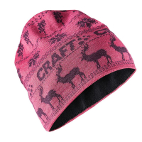 【CRAFT】Retro Knit Hat 針織羊毛帽.彈性透氣保暖護耳帽(1906511-720785 桃紅)