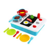 Bellego kitchen set toys home cooking cooking cooking simulation cooking utensils girl boy
