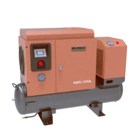 3.7kw 5hp all in one portable screw air compressor with air tank and air dryer