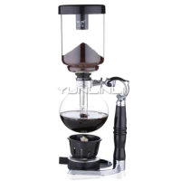 Siphon Coffee Pot Household Vacuum Coffee Maker Glass Syphon Coffee Brewer 3 Cups