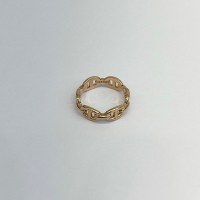 HERMES 愛馬仕Chaine d Ancre 18K金豬鼻戒指