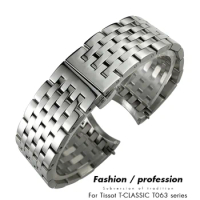 for Tissot T063 1853 Men's Bracelets 20mm Watchband T063637 T063610A T063617A Stainless Steel Watch Strap