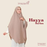 IMAZAN Khimar Crinkle Airflow NonPad Kerudung Panjang Instan Jilbab Syari Jumbo Hayya Series Umroh B