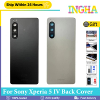 Original Back Cover For Sony Xperia 5 IV Back Battery Cover For Sony X5 iv Rear Case Housing Door Camera Glass Frame Len Replace