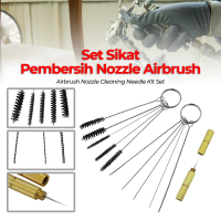 Set Sikat Pembersih Airbrush Nozzle Cleaning Needle Kit Set