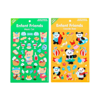 1 Lembar Sticker Deco PVC untuk Scrapbook Photocard - ENFANT FRIENDS
