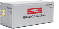 Mini 現貨 SceneMaster 949-8665 HO規 Mitsui OSK 20呎 貨櫃.白