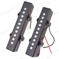 A Set 2 Pcs Black Opend 10 Hole Pickup for 5 String JB J Bass Guitar