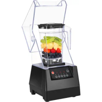 Super Quiet Commercial Blender with Soundproof Enclosure, Self-Cleaning 4D Blades for Ice Crushing
