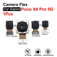 For Xiaomi Poco X4 Pro 5G Front And UltraWide Macro Rear Main 108MP Back Camera Module Replacement Part