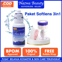 Nazwa Beauty | Paket Softlens Set 3in1 | Steamer Pembersih Softlens Manual + Penjepit Softlens + Air