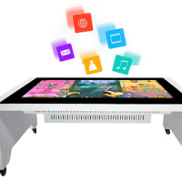 School table style All in one desktop PC computer with touch screen size of 43'' or 55 inch Educational Equipment