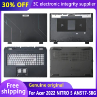 Original New Laptop Case for Acer 2022 NITRO 5 AN517-58G LCD Back Cover Palmrest Bottom Case Top Housing Upper Cover AP3SZ000560
