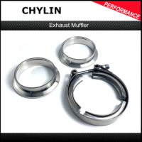 2'' 2.5" 3" 3.5'' 4'' V band Clamp 304 Stainless Steel 3Inch V-band Exhaust Male Female Flange Turbo Exhaust Vband V Clamp Kits