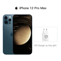 ปลดล็อก iPhone 12 Pro Max 5G สมาร์ทโฟน6.7 "XDR จอแสดงผล A14ชิป12MP Triple ด้านหลังกล้อง IOS 14โทรศัพท์มือถือกันน้ำ