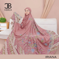 Mukena wanita Jumbo atasan bawahan dewasa Rayon Premium dingin nyaman motif terbaru || Mukena IRIANA