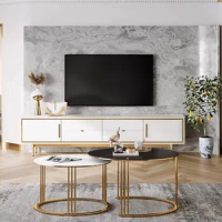Console Table Rattan Furniture Wall Tv Cabinet Modern Design Vintage Stand Storage Organizer Room Lowboard Tv Meuble Unit Media