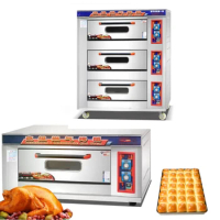 1 deck 3 deck Bakery toasters pizza ovens electric gas smokeless grill oven , bread oven machine