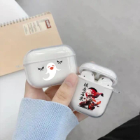 Hutao Genshin Impact Clear Case for AirPods 1 2 3 Pro Cases for Airpods 3rd 2021 Kaedehara Wireless Earphone Cover for Air Pods