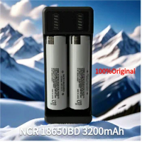 100% original NCR18650BD 3200mAh 18650 3.7V lithium Rechargeable battery 10A discharge for Flashlight charging