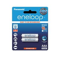 日本製 Panasonic eneloop 4號AAA(小顆) 2入 充2100次低自放電電池, 4顆送電池盒