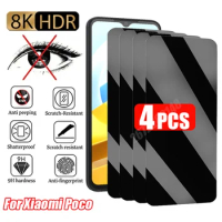 4PCS Anti-spy Screen Protector For Xiaomi 12T 11T Pro 12 11 Lite 5G NE Privacy Protective Glass For Poco X5 X4 X3 Pro M5 M5S F4