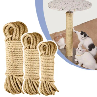20M Natural Sisal Rope Cat Scratcher Rope Tree Scratching DIY Toy Paw Claw Furniture Protector Scratching Post Cat Accessories