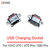 100PCS For VIVO X70 / X70 Pro / X80 Pro USB Charging Port Dock Plug Connector Socket