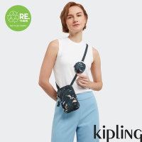 Kipling 暗夜月光森林印花附小包貼身手機包-ELVIN
