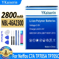 YKaiserin New Battery 2800mAh NBL-46A2300 Battery for TP-Link Neffos C7A TP705A NBL46A2300 Mobile Phone Batteries