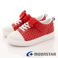 ★日本月星Moonstar機能童鞋SUGAR系列寬楦運動鞋款4809紅(中大童段)