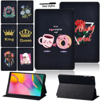 Tablets Case for Samsung Galaxy Tab A7 Lite 8.7/Tab A7 10.4 Leather Fold Stand Cover Tab A A6 10.1/Tab A 10.5/Tab A 8.0" T290