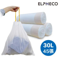 美國ELPHECO 拉繩束口垃圾袋30L ELPH103 兩組