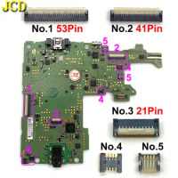 JCD 4Pin 21Pin 41Pin 53Pin FPC Female Socket Motherboard LCD Display Screen Flex Cable Clip Ribbon Connector For New 3DS LL XL