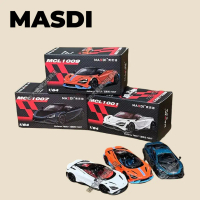 Mainan Model Supercar Diecast McLaren 765LT Senna, MASID, Skala 1: 64, Sesuai untuk Kanak-kanak Lela