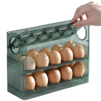 Refrigerator Egg Tray Durable Three-Layer Refrigerator Egg Tray Multi-Functional Kitchen Countertop Fresh Egg Storage Box