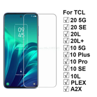 2-1Pcs Tempered Glass For TCL 20 SE 20L+ 10 Plus 5G 10 Pro 10L Screen Protector Protective Glass on TCL 10 5G A2X PLEX Pelicula