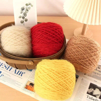 Squirrel Fluffy Yarn Knitting Hat Shiny Thick Yarn Ball Hand Knitting DIY Kit Sweater Scarf Baby Yar