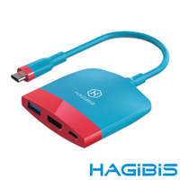 HAGiBiS 海備思 Switch擴充器 HDMI+USB3.0+PD